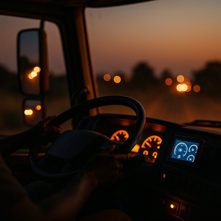 Speedometer 4.3" — LCD console for trucks or locomotives